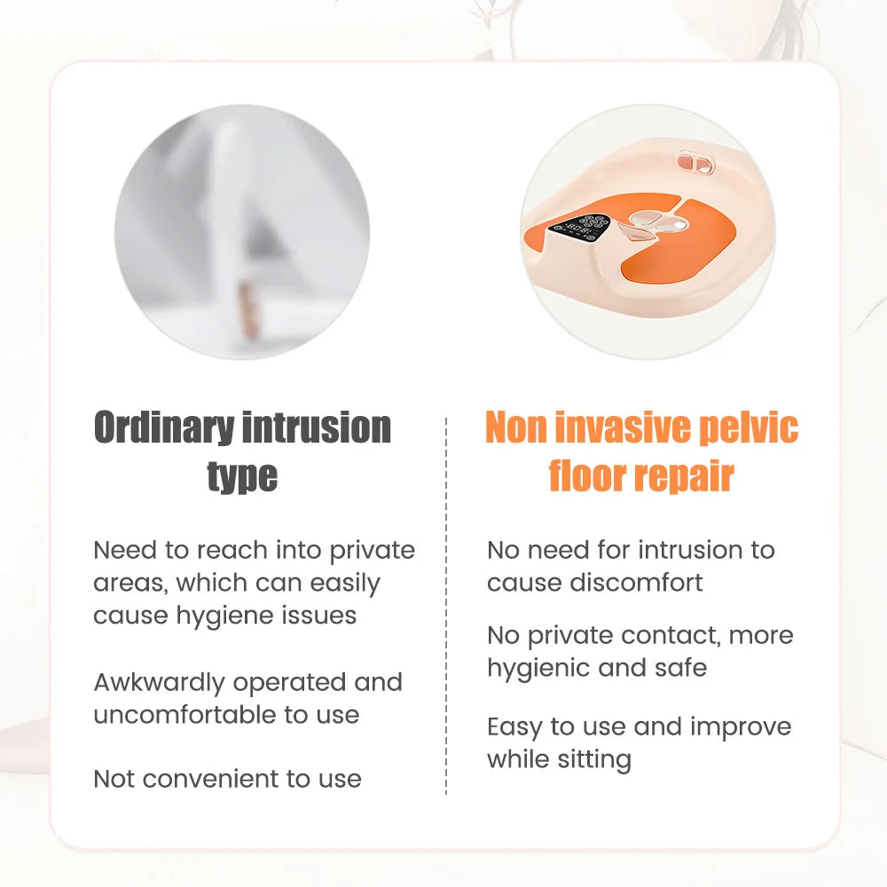 Electric Pelvic Floor Muscle Trainer for Women - Postpartum Recovery & Butt Lifting EMS Chair